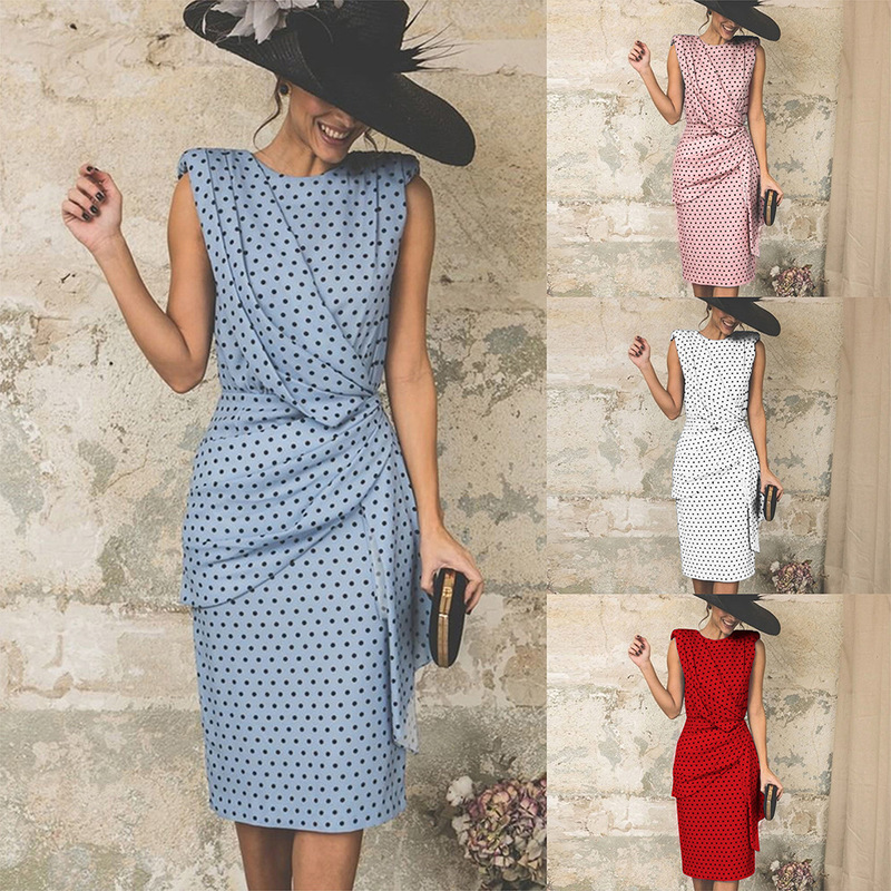 Polka Dot Pleated Hip Wrap Dress Polka Dot Pleated Hip Wrap Dress Polka Dot Pleated Hip Wrap Dress Polka Dot Pleated Hip Wrap Dress