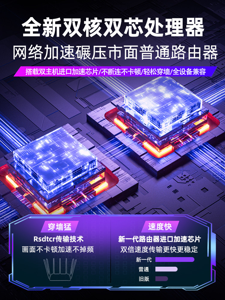 5g Dual-Band Gigabit Wifi Router High-Speed Wall-Penetrating Wireless Wifi6 Full-Network Coverage Router for Home and Business Use