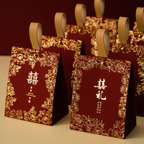 Wedding candy box high-end wedding candy box Chinese wedding accompaniment gift box atmospheric candy box empty box special for engagement return gift