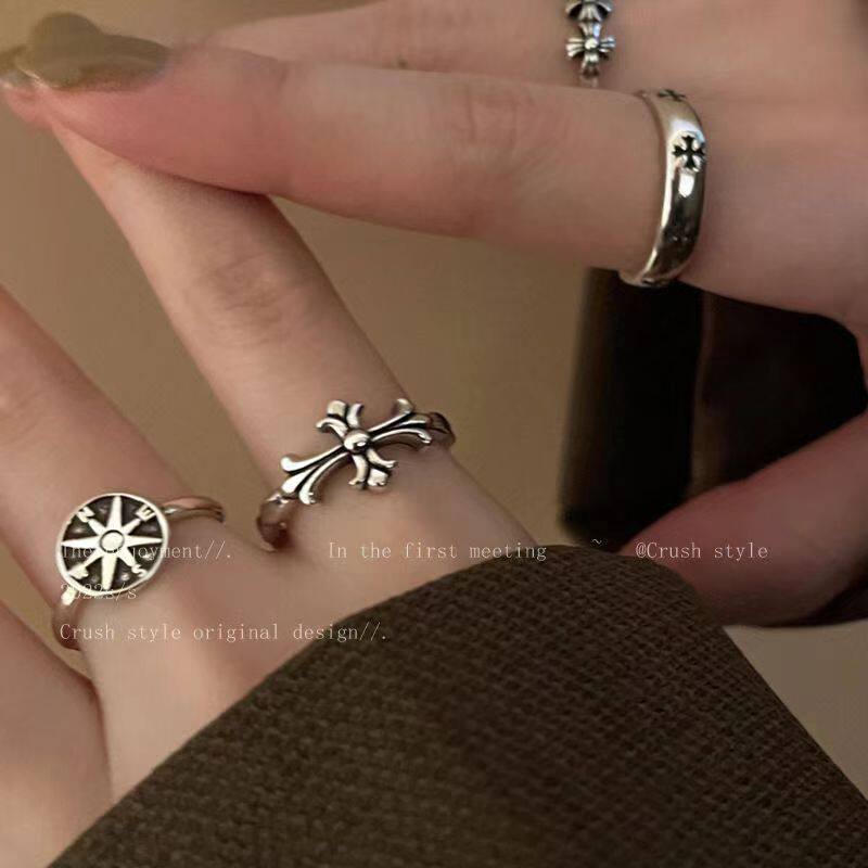 Retro brand adjustable ring