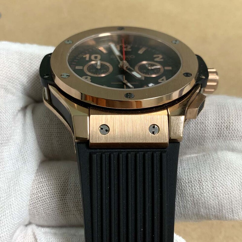 Watch with Stainless Steel Case 42.5mm, Equipped with Japanese Vk63 Quartz Movement, Rubber Strap, Mineral Glass Watch with Stainless Steel Case 42.5mm, Equipped with Japanese Vk63 Quartz Movement, Rubber Strap, Mineral Glass