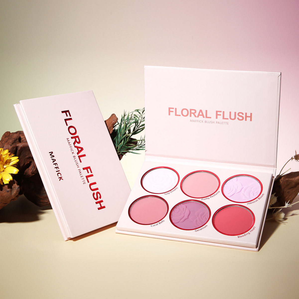 MAFFICK Flower Blush Palette: Your Matte Red Beauty Steal! - Taobao product photo 8