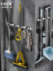 Italian Aisino Mop Hook Bathroom Storage Organizer No-Drill Stainless Steel Broom Holder