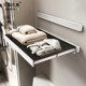 Aisonio Italian Invisible Towel Rack Bathroom Foldable Integrated No-Drill Wall-Mounted Towel Bar