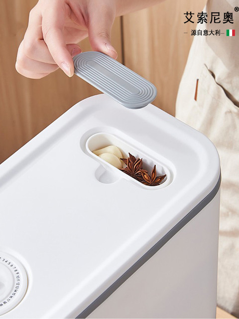 Italian Aisino Rice Container for Home Use, Insect-Proof, Moisture-Proof, Sealed Canned Rice Jar, Rice Storage Box, Rice Storage Container