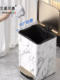 Italian Aimano Living Room Trash Can Accessible Luxury High-End High-Value Bucket with Lid 2025 High-End Sense