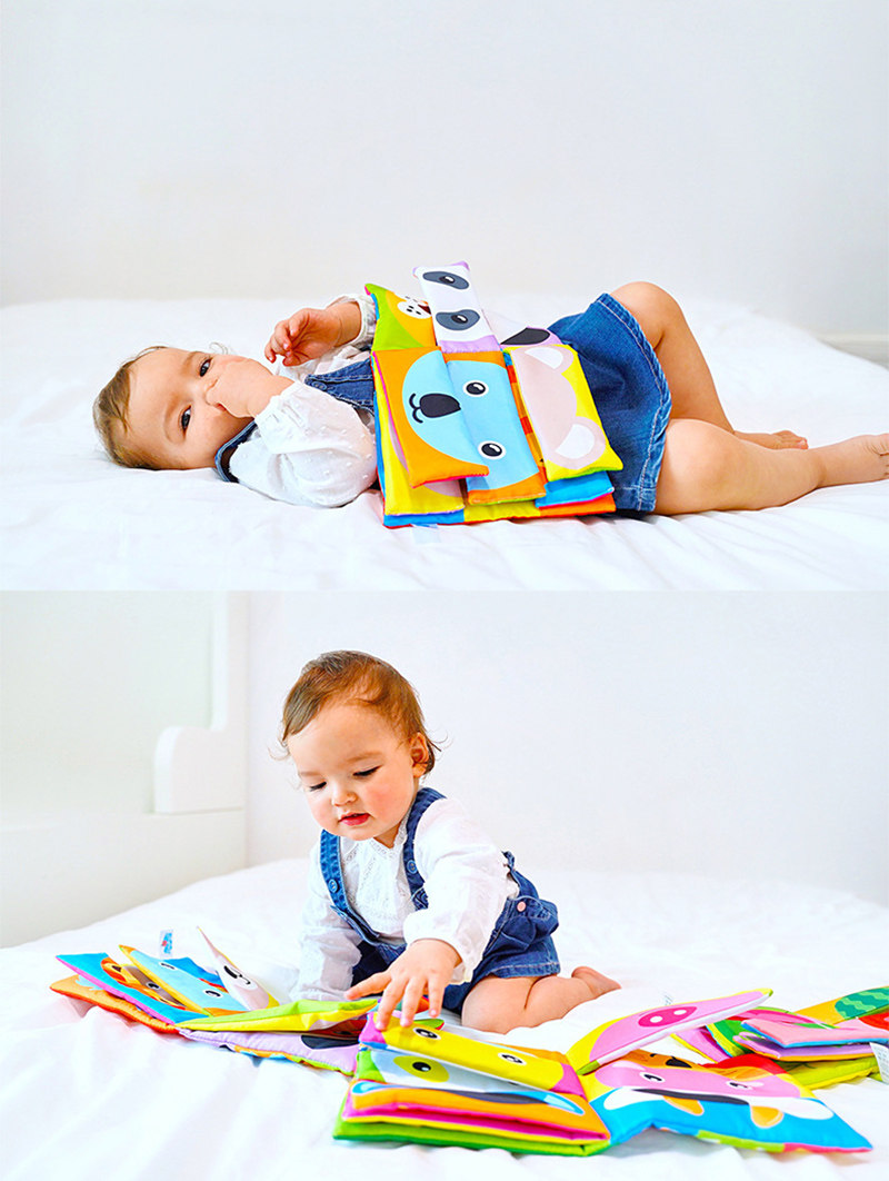 Ожерелье cartoon animal face matching cloth book torn baby stereo clo