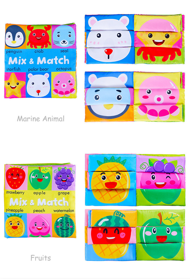 Ожерелье cartoon animal face matching cloth book torn baby stereo clo