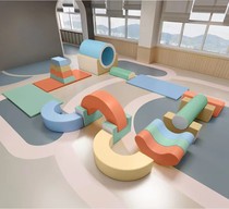 Early childhood education center software combination indoor climbing toys sensory training equipment childrens climbing and sliding soft bag solitaire game