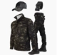 Камуфляжный комплект, шапка, ремень