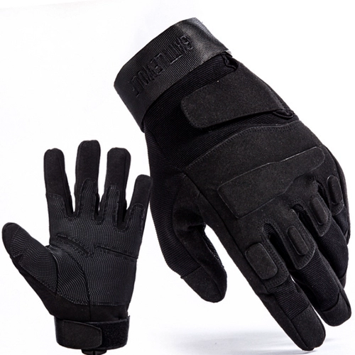 Тактические утепленные нескользящие камуфляжные перчатки, черный орел