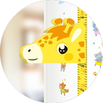 Childrens height measurement wall stickers cartoon height stickers can be removed without damaging the wall baby height measuring tool magnetic wallpaper