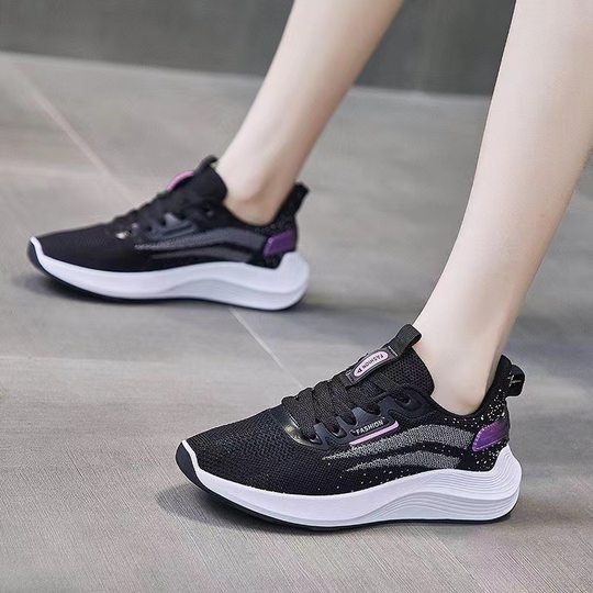 New Lightweight Soft-Soled Women's Shoes, Summer Casual Versatile Sneakers, 2023 Mesh Shoes, Running Shoes, Fashionable Trendy Shoes