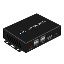 KVM switch HD 8K HDMI USB3 0 two-in and one-out monitor keyboard and mouse sharing 2-cut 1-out desktop notebook host one-to-two screen U disk printer shared screen splitter