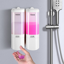 Hotel bathroom shower gel shampoo squeezer wall-mounted soap dispenser punch-free kitchen hand sanitizer press bottle