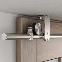 Top-mounted ceiling barn door hanging rail indoor sliding door wooden door slide hardware hanging wheel with accessories door ceiling