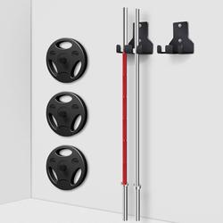 Wall-Mounted Barbell Rack Storage Rack Space-Saving Storage Rack Gym Accessories Wall-Mounted Single/Double Rack