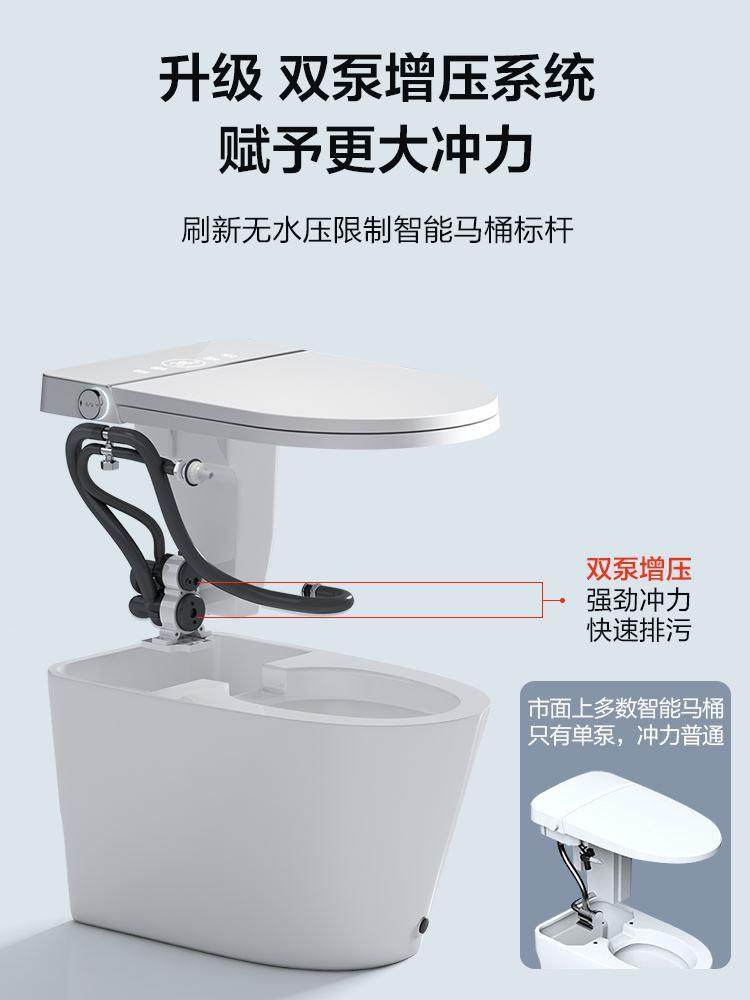 The small household smart toilet integrated automatic overhead toilet foam shield without water pressure