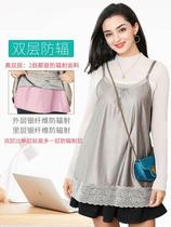 l Wear the maternity wear silver fiber vest under the radiation protection suit and wear the office workers pregnancy womens dimensional clothes with four