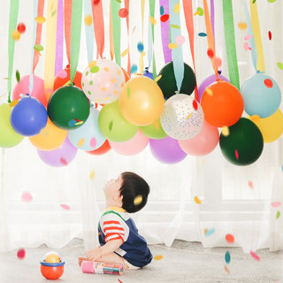Baby Birthday Decoration 100-Day Graduation Ceremony 2025 Atmosphere Photo Props Party Balloons Kidsren's Non-Toxic