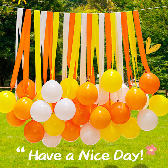 Outdoor Birthday Scene Decoration Balloon Backdrop Poster Hanging Cloth Picnic Children's First Birthday Photo Props