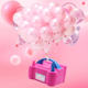 Portable Electric Air Pump Balloon Double-Layer Balloon Blowing Machine Inflator Air Pump Balloon Blowing Gadget