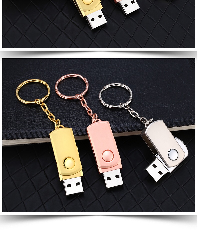 U đĩa 64g chính hãng phim hoạt hình sáng tạo dễ thương đĩa xoay kim loại u tùy chỉnh biểu tượng 128g điện thoại di động máy tính dual-sử dụng - USB Aaccessories quạt kẹp