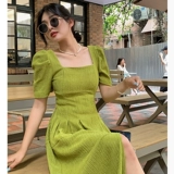 Весенние бархатные бретели, платье, французский стиль