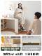 Solid Wood Sofa Partition Storage Rack Grid Cabinet Bar Table for Home Use in Living Room Small Apartment Dining Side Cabinet Integrated and Extendable
