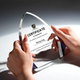 High-End and Elegant Thank You Plaque, Retirement Anniversary Award, Custom-Made 2026 New Model Crystal Trophy, Personalized Customization