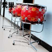 Fanchao percussion orchestra timpani red painted ethnic five-note platoon drum school orchestra platoon drum hall drum