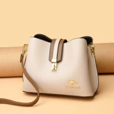 Модная вместительная и большая кожаная сумка через плечо, Гонконг, из натуральной кожи, популярно в интернете