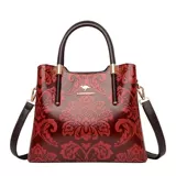 Кожаная сумка через плечо для матери, из натуральной кожи