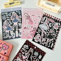 Sweet Baby Cartoon Stickers Original Sweet Breeze and Girl Hearts Characters Hands Tent Diy Decorative Material Stickup