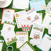 Hand account note note paper Good Life cute fresh character pattern hand account collage material message note note note note note book