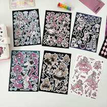 Home Country Original Sweet Breeze Finale Stickers for Cartoon Teenage Girl Characters Material Hand Ledger of Cousin Cardiy Decorative Appliqueti