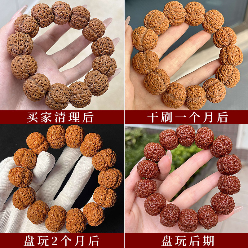 爆肉大金剛菩提手串男文玩仏珠ブレスレット6弁5