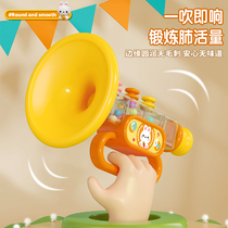 Children trumpet whistleblowing instrument Exercise Language Development Toys blown Baby Mini harmonica lung Live volume