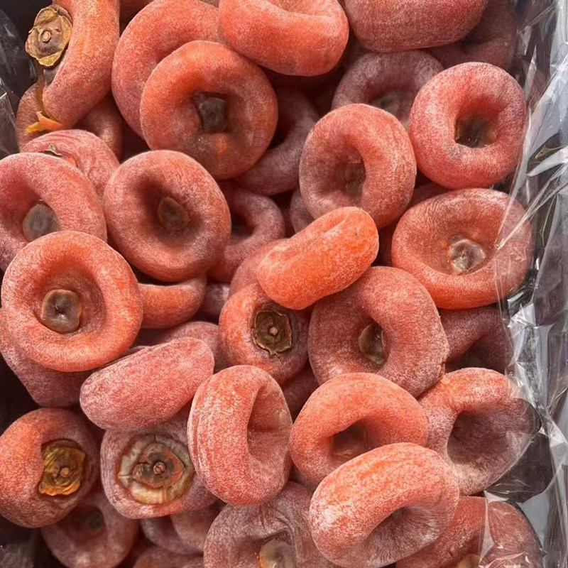 [This Year's New Persimmons]Natural Farm Persimmons, Fuping Liquid Center Persimmons, Individually Packaged, Bursting with Juice and Frosted, Hanging Persimmons