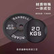 Four-Barbell Plate Set 1.25-25kg Black Spray Paint Matte Finish Large Hole 5cm Barbell Weightlifting Hip Bridge