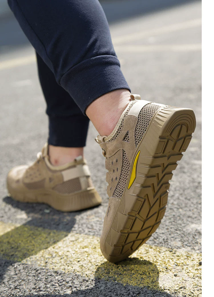 Labor protection shoes for men in summer, breathable, anti-smash, anti-puncture, insulated construction site men's work safety steel plate, electrical steel toe