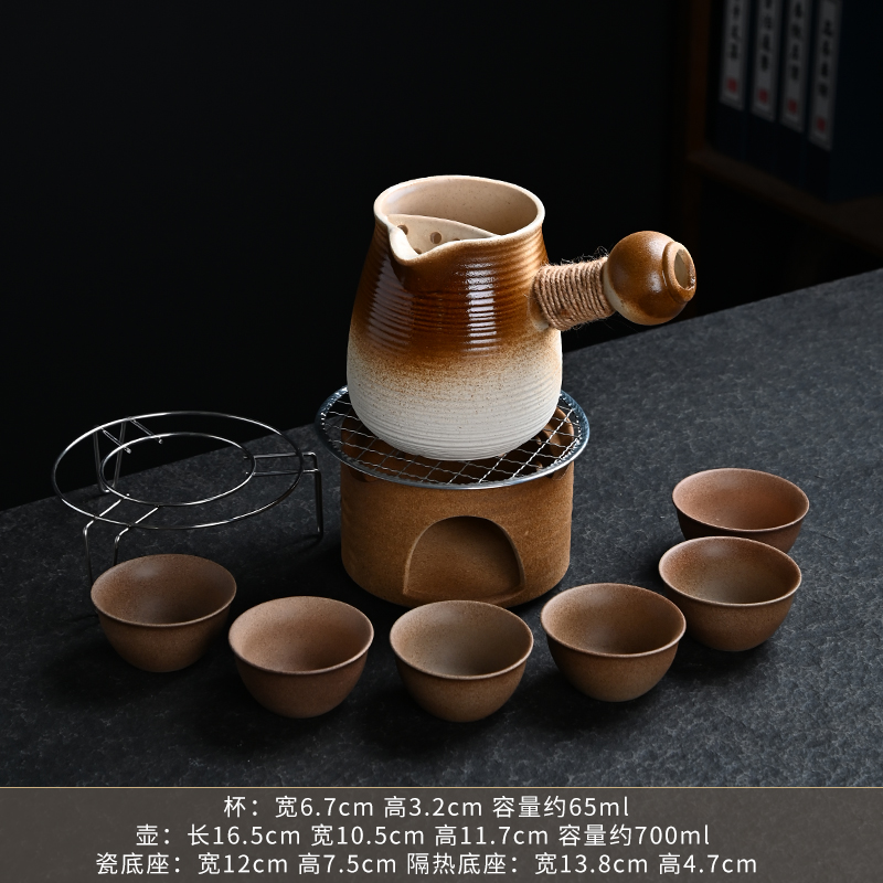 Surround Furnace Roast Milk Cooking Tea Jars Pot Tea Cooking Tea Implements Home Theorware Full Set Pottery Pot Winter Net Red Pot Stove Suit-Taobao