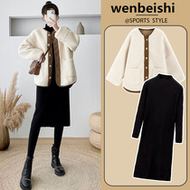 Maternity autumn clothing set fashionable style fashionable winter clothing maternity clothing autumn style 2022 new thick coat for women in autumn and winter