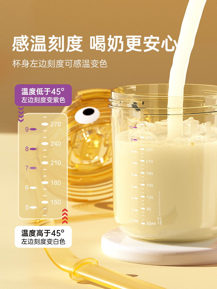 [Special Clearance] Children's Milk Cup 1-3 Years Old Baby Bottle Ppsu Straw Cup Learning to Drink Baby Milk Cup