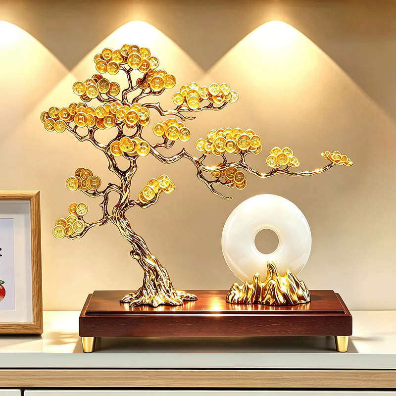 Light Luxury Money Tree Ornament, Money Tree for Living Room and Office Decoration, Chinese-Style Fortune-Attracting Decoration, Money Tree Gift Box Set Light Luxury Money Tree Ornament, Money Tree for Living Room and Office Decoration, Chinese-Style Fortune-Attracting Decoration, Money Tree Gift Box Set