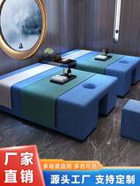 Tai Style Pedicure Massage Bed Integrated Foot Bath Washing Feet Chinese Physiotherapy Pushup SPA Bath Rest Push Oil On Back Bed