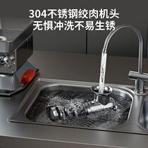 (304 stainless steel) Xinpinyuan meat grinder commercial high-power desktop minced meat and stuffing enema stuffing machine