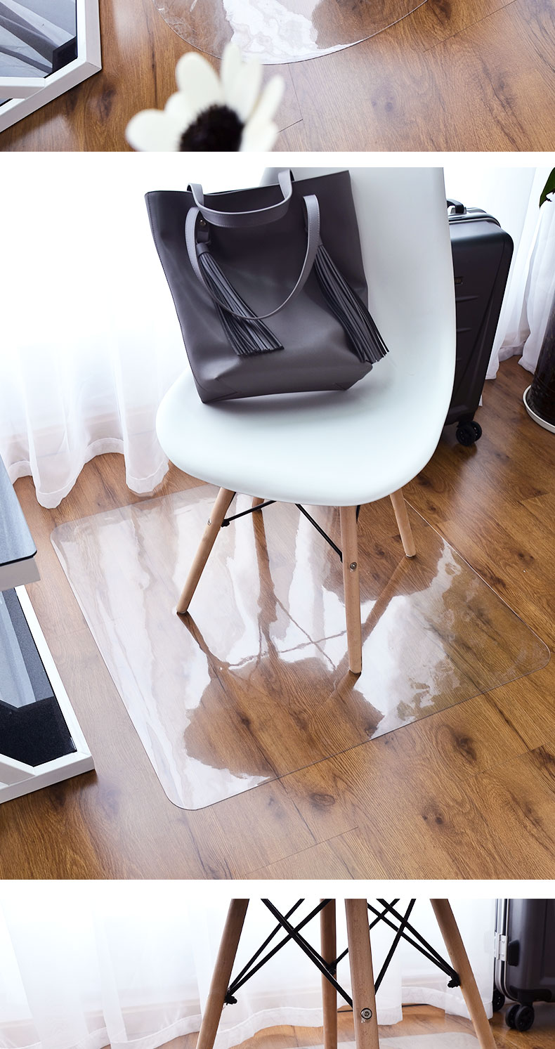 Pvc văn phòng nhựa ghế mat thảm tròn ở phía trước của cửa có thể được tùy chỉnh thảm sàn nhà - Thảm sàn tấm nhựa trải sàn