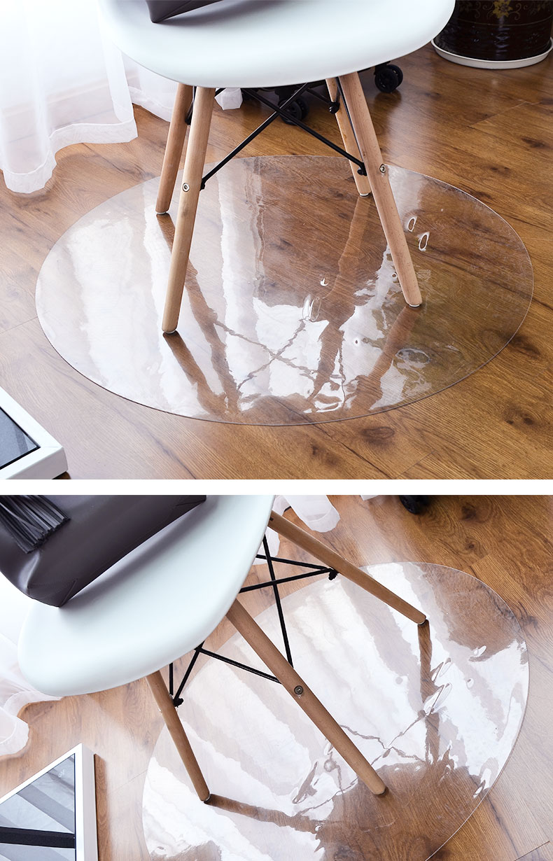 Pvc văn phòng nhựa ghế mat thảm tròn ở phía trước của cửa có thể được tùy chỉnh thảm sàn nhà - Thảm sàn tấm nhựa trải sàn