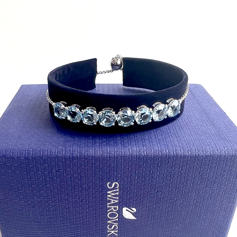In-Stock Swarovski Exalta Round-Cut Adjustable Bracelet 5643755